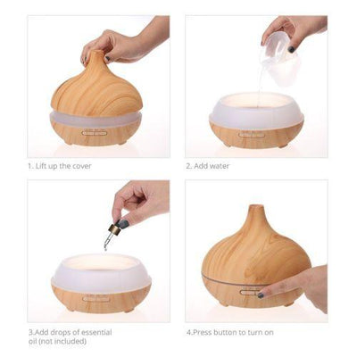 Cool Mist Aroma Therapy Diffusing Humidifier